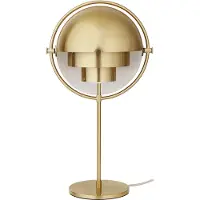 Gubi Design bordslampa Multi-Lite, Mässing / guld, Vardagsrum / matsal, Metall, Design, Bordslampa