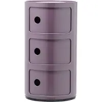 Kartell Componibili Classic Förvaring Med 3 Fack - Hurtsar Abs-plast Violet