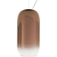 Artemide Taklampa , Gople Mini, dimbara, Brons / antikmässing, Vardagsrum, Glas, Design