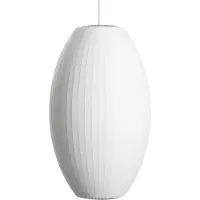 HAY Taklampa , Nelson Cigar Bubble, dimbara, Vit, Vardagsrum, Plast, Design
