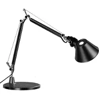Artemide Skrivbordslampa Tolomeo Micro, Svart, Arbetsrum / kontor, Aluminium / grå / zink, Design, Bordslampa