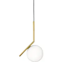 Flos Design pendellampa IC S1, dimbar, Mässing / guld, Vardagsrum / matsal, Mässing, Design, Pendellampa