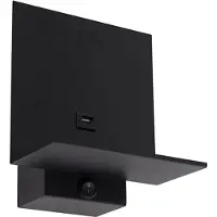 QAZQA Modern vägglampa svart inkl USB-anslutning - Flero