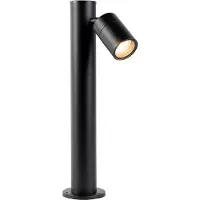 QAZQA Utomhuslampa svart 45 cm justerbar IP44 - Solo