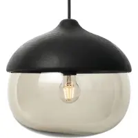 MATER Taklampa , Terho L, dimbara, Svart, Vardagsrum, Trä, Design