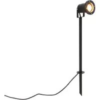 QAZQA Justerbar svart spotlight inkl. 300 cm kabel och kontakt IP65 - Basic