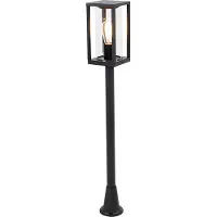 QAZQA Industriell golvlampa för utomhus svart 100 cm IP44 - Charlois