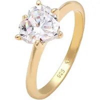 Elli Ring 'Herz' guld / transparent