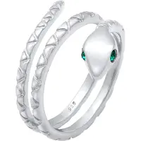 Elli Ring 'Pinky' grön / silver