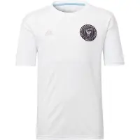 Adidas Fotbollströja Mellan Miami - Vit m. Rosa Tryc - - 8 år (128) - T-shirt
