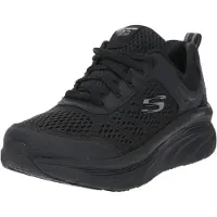 SKECHERS för kvinnor. 149023 D'Lux Walker Infinite Motion läderskor svart (39), Hud, Karta, 1 till 3 cm, Nyckelband, Deportivo, Multisport