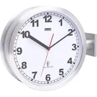 Eurotime ET-51764-47 radioväggklocka 40 cm aluminium