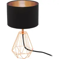 Eglo CARLTON 2 bordslampa H305 svart/koppar