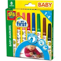 SES Creative - Babypennor - 8 Färger - - One Size - Tusch