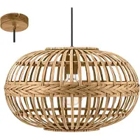 Eglo AMSFIELD pendel i naturfärgad bambu