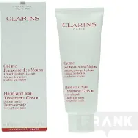 Clarins Hand & Nail Treatment Cream, Gräddvit, Unisex, Alla hudtyper, Fuktgivande, Regenererande, Mjukgörande, Stärkande, 100 ml, Rör