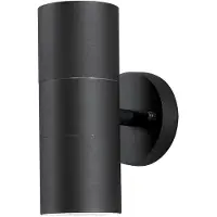 Konstsmide Vägglampa utomhus NEW, dimbar, Svart, Metall, Modern, Utomhusvägglampa