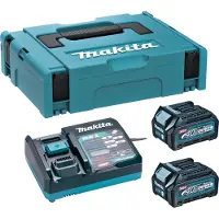 Makita Batteri 191J81-6; XGT; 40 V; 2x2,5 Ah; Li-ion + laddare + väska