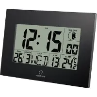 Renkforce E0311R radioväggklocka 23 cm x 16.3 cm x 2.8 cm svart