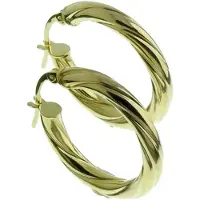 None Örhänge i 14k guld 20mm KR1-35