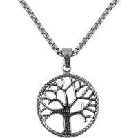 Northern Viking Jewelry NVJRS091 Solid tree of life halsband