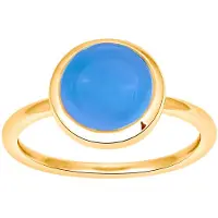 Nordahl Jewellery SWEETS52 ring blå kalcedon/guld 129 005-3-52