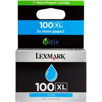 Lexmark 14N1069E (#100XL) cyan bläckpatron hög kapacitet (original)