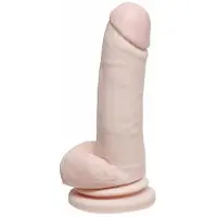 Basix Rubber Works Basix - 8” Suction Cup Dong, natur