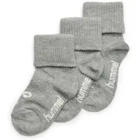 Hummel Strumpor - HMLSora - 3-pack - Gråmelerad - - 24/27 - Strumpor