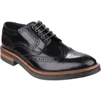 Base london Woburn Läder Herrsvarta Brogueskor