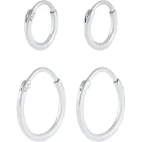 KUZZOI Örhänge 'Creolen' silver