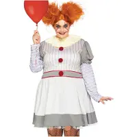 Leg avenue 2 PC Creepy Clown inkluderar St Multicolor Color