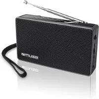 Muse M-030 R, Bärbar, Analog, FM, MW, Svart, Rotations-, Alkalisk