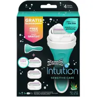 Wilkinson Rakhyvel för kvinnor Intuition Känsligt handtag + 3 olika huvuden