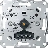 Merten MEG5134-0000 Dimmer infälld Lämplig för ljuskälla: Glödlampa, Halogenlampa, LED-lampa Aluminium
