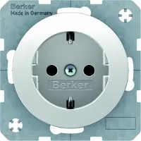 Hager 47232089 vägguttag SCHUKO R.1/R.3 polarvit, blank