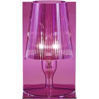Kartell Design bordslampa Take, Violett / rosa / rosè, Vardagsrum / matsal, Syntetmaterial, Design, Bordslampa