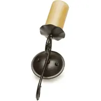 Orion Vägglampa Bente, dimbar, Svart, Vardagsrum / matsal, Metall, Lantlig / rustik, Vägglampa, vägglampa inomhus