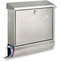 BURG-WÄCHTER Postbox Burg Wächter AMRUM-SET 38670 NI Rostfritt stål Silver Nyckellås