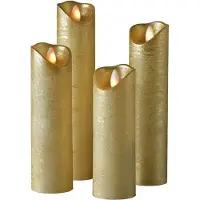 Sompex juldekoration Shine Led-ljus, set om 4, fjärrstyrd, timerfunktion, multi-ljus