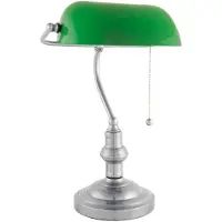 Clayre & Eef Skrivbordslampa VERDA, Grön, Arbetsrum / kontor, Glas, Bordslampa