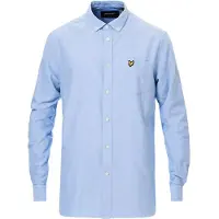 Lyle & Scott – Blå, lätt oxfordskjorta med normal passform