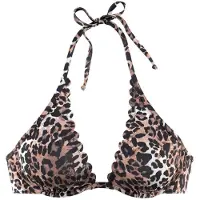 LASCANA Bikiniöverdel 'Lexa' beige / ljusbrun / mörkbrun
