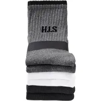 H.I.S. Sockor grå / svart / vit