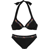 Buffalo Bikini 'Flori' blandade färger / svart