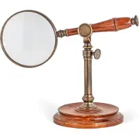 Authentic Models Förstoringsglas med stativ brun/brons