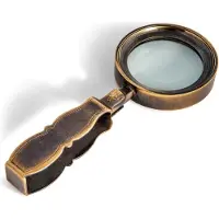 Authentic Models Vintage reseförstoringsglas brons