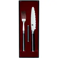 Kai Shun Classic, Kniv / bestickuppsättning, Stål, Trä, Svart, Svart, Svart