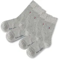 Tommy Hilfiger Strumpor - 2-pack - Basic - Gråmelerad - - 35/38 - Strumpor