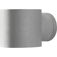 Konstsmide Vägglampa utomhus MODENA, Aluminium / grå / zink, Aluminium / grå / zink, Modern, Utomhusvägglampa